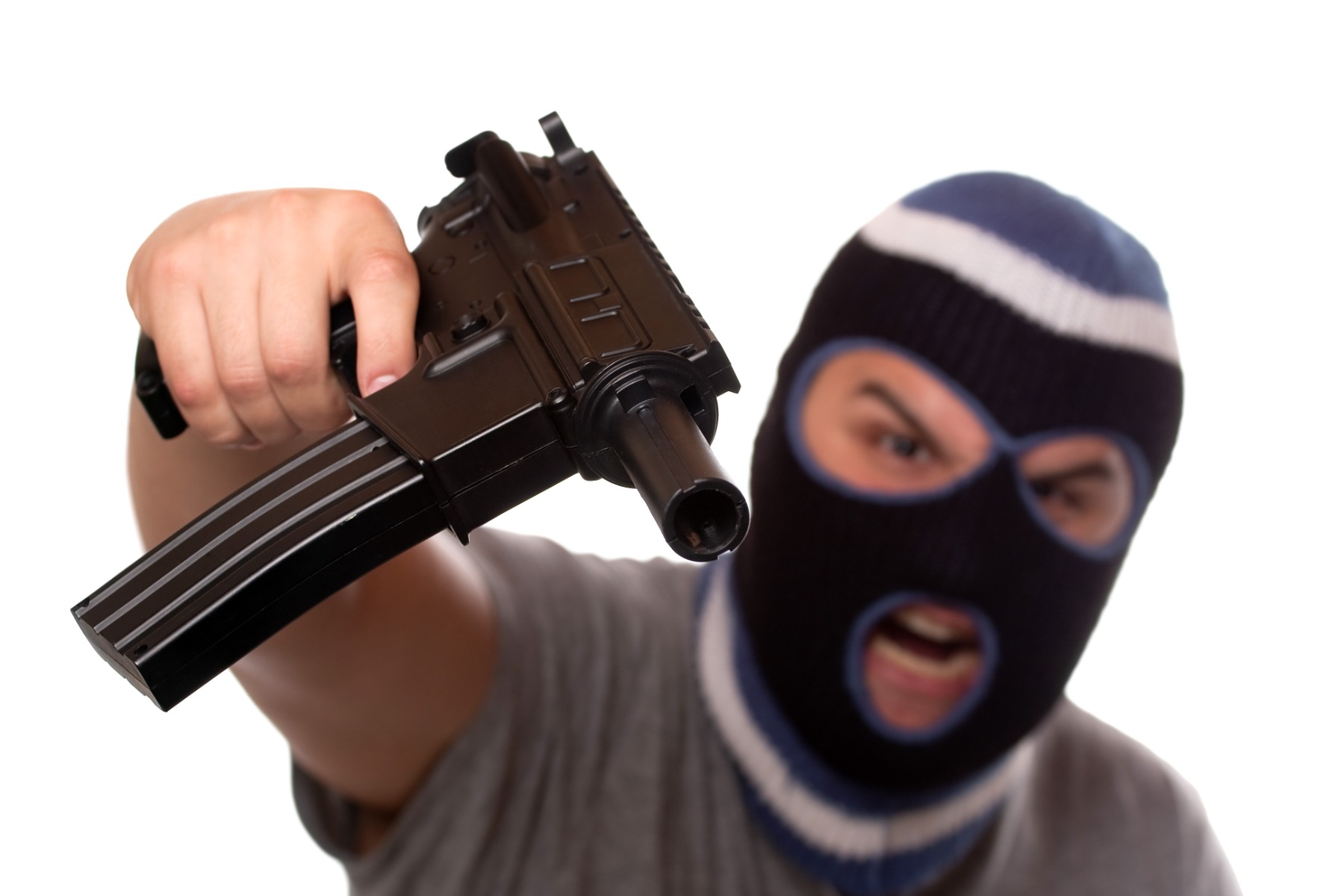 masked gunman